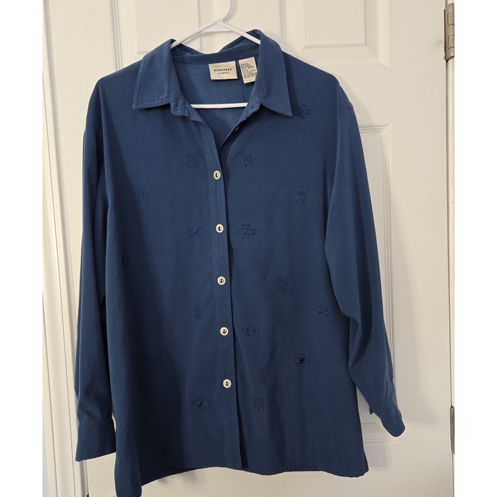 Monterey by Koret Womsns Long Sleeve Blouse Extra Long Size 16.